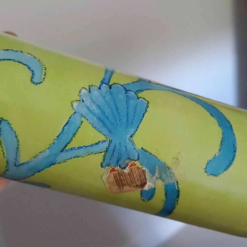 Vintage Norwall 3 Rolls 55.7sq.ft. Each, Lime/Blue Ocean Fish Wallpaper, NWT